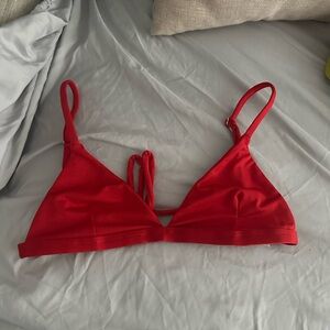 San lorenzo S red bikini top